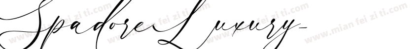 Spadore Luxury字体转换